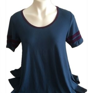 LuLaRoe Perfect T Blue/Purple Tee